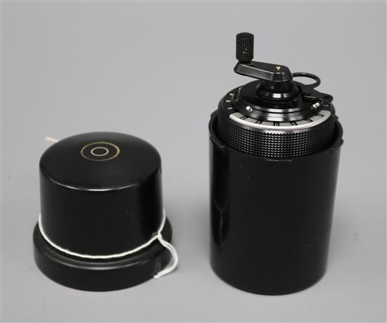 A Curta Type 1 calculator